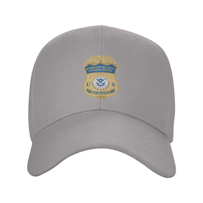 ICE Immigration Logo And Customs Enforcement Sun Baseball Cap For Men