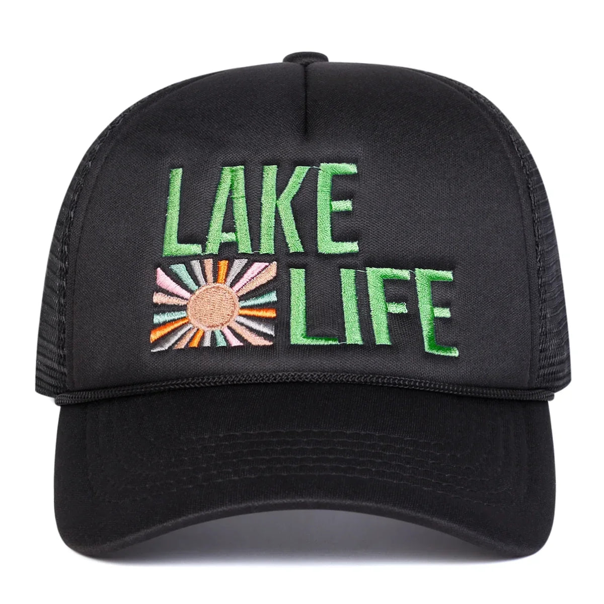 Unisex LAKE LIFE Letter Embroidery Baseball Caps