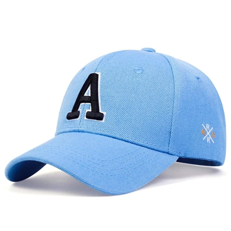 Fashion New Baseball Hat A Letter Side AR Embroidery