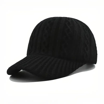 Trendy Knitted Baseball Cap For Men And Women - Autumn/Winter Fashion Peaked Hat