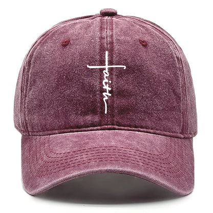 Faith Print Baseball Cap