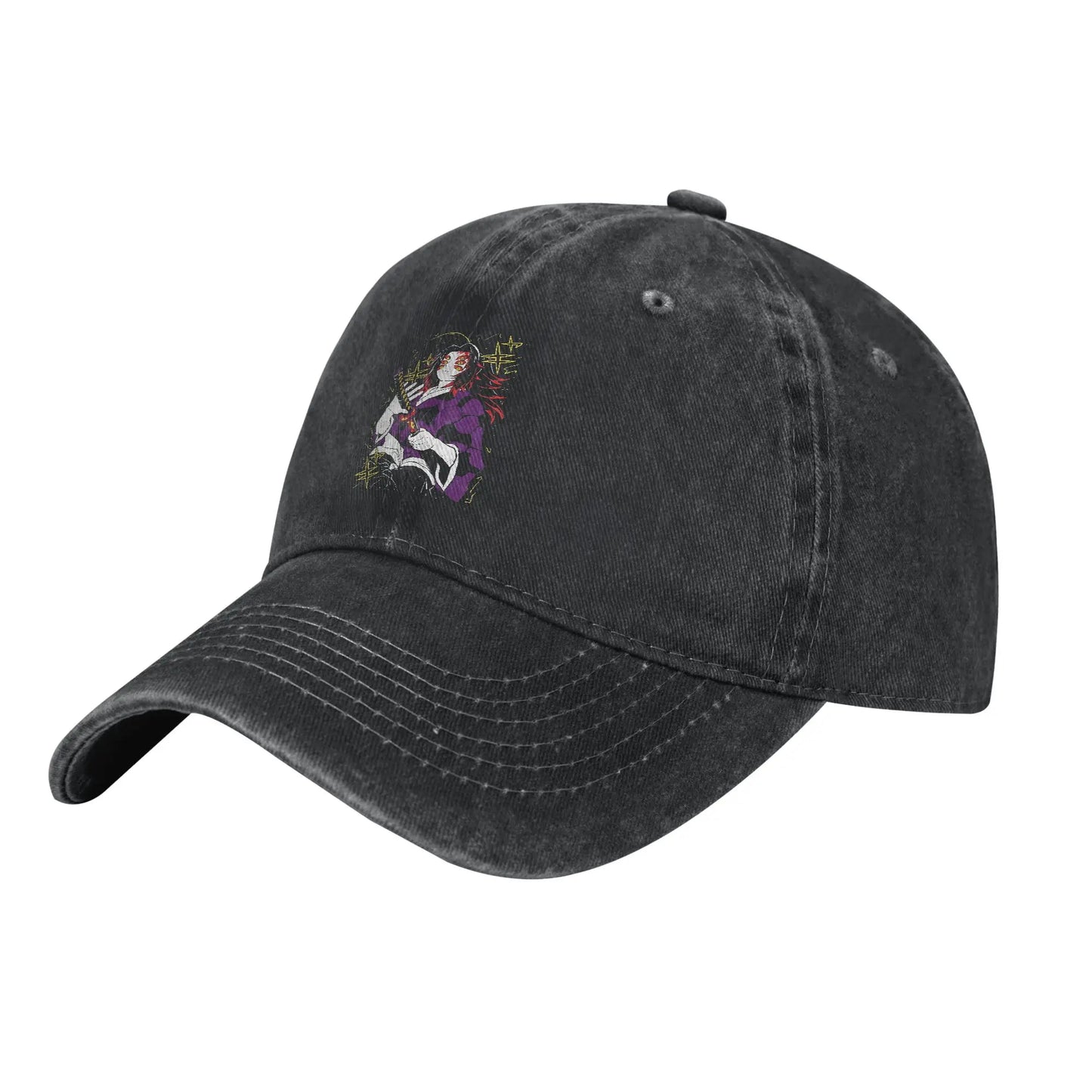 Demon Slayer  Multicolor Hat Peaked Women's Cap Kokushibo