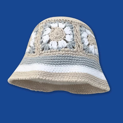 Autumn New Crochet Korean Handmade Bucket Hat Women