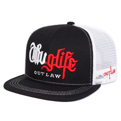 Personalized New Fashion Webhat Thug LIFE Embroidered Hip Hop Hat Snapback Hat