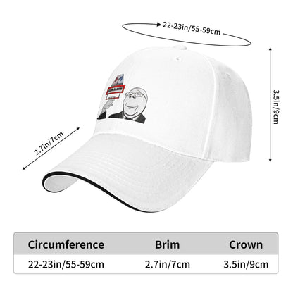 Gem Alarm! Soyjak Wojak Meme Sandwich Hats Baseball Cap