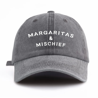 MM Print Washed Baseball Cap For Adults