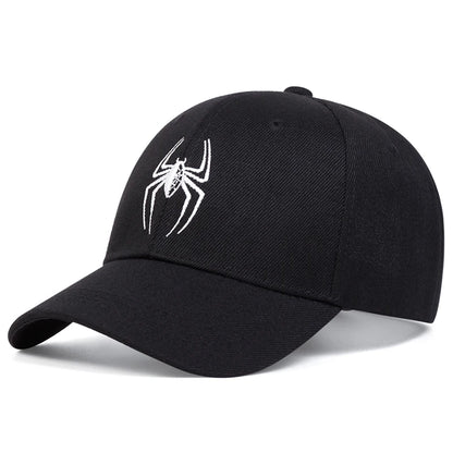 Unisex Spider Embroidery Baseball Caps