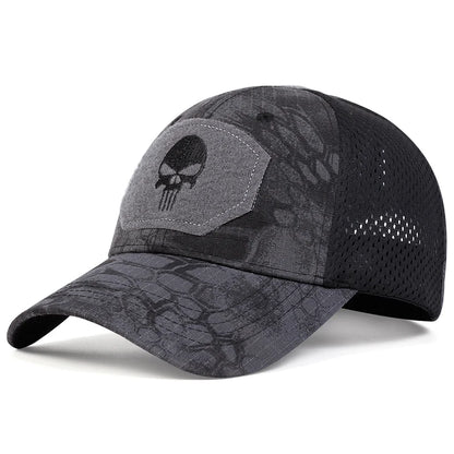 Unisex Skull Embroidery Baseball Cap