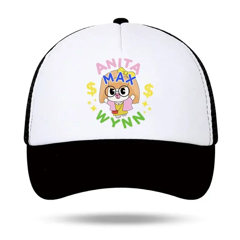 Trendy Anita Max Wynn Foam Baseball Hat Trendy Cute Mesh Snapback Caps Boy Girl