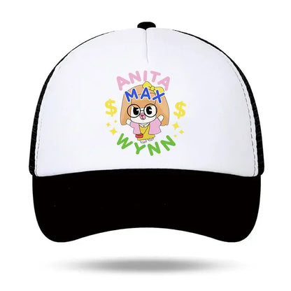 Trendy Anita Max Wynn Foam Baseball Hat Trendy Cute Mesh Snapback Caps Boy Girl