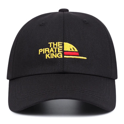 The Pirate King Letter Embroidery Vintage Distressed Baseball Caps