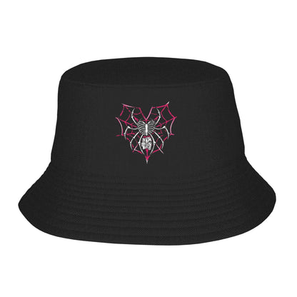 Aj Lee Spider Heart Bucket Hat