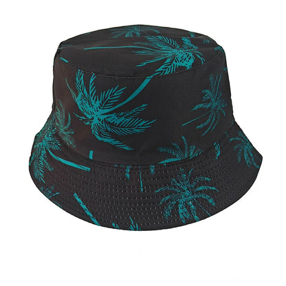 Coconut Print Travel Beach Sun Protection Breathable Simple Fisherman Hat Bucket Hat