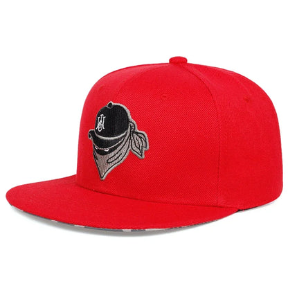 Unisex Masked Embroidery Hip-hop Hats