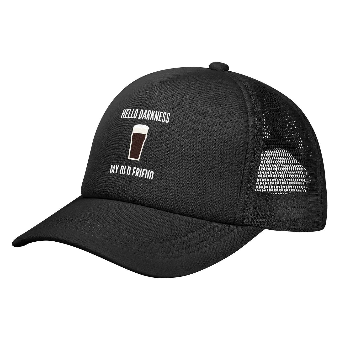 Hello Darkness My Old Friend Beer Baseball Caps