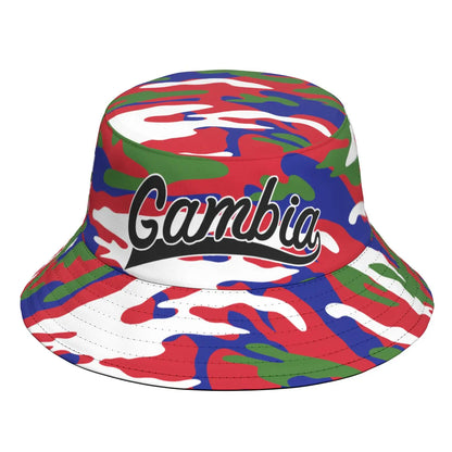 Gambia Fisherman Hats Free Custom Name Number Arab Team Logo Bucket Cap
