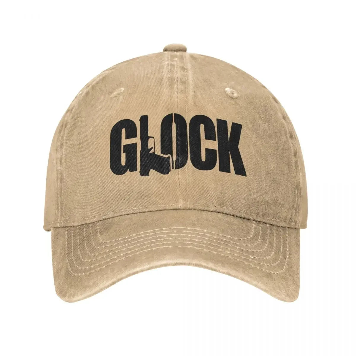 Glock Tactical Shooting Gun Baseball Caps Distressed Denim