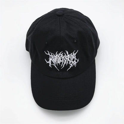 Embroidery Gothic Street Punk Frauen Baseball Cap