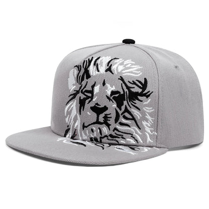 Lion Eagle Embroidered Fashion Men's Street Hip Hop Hat Snapback Hat