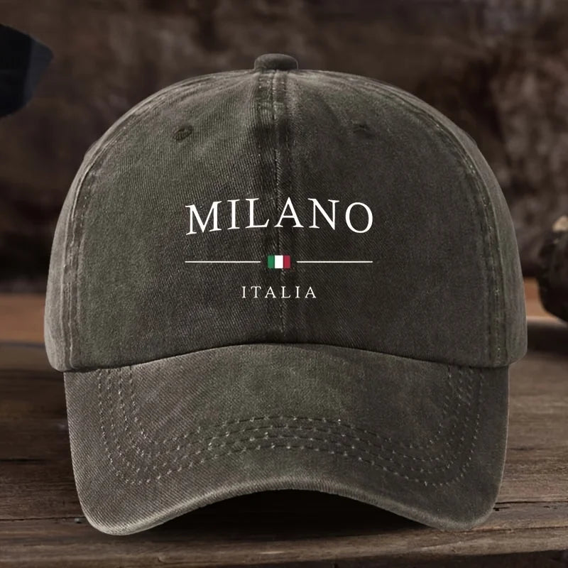 Italian Flag Washed Baseball Cap