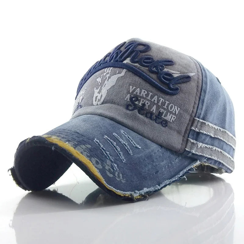 Spring Letter Embroidery Old Bull Head Baseball Cap