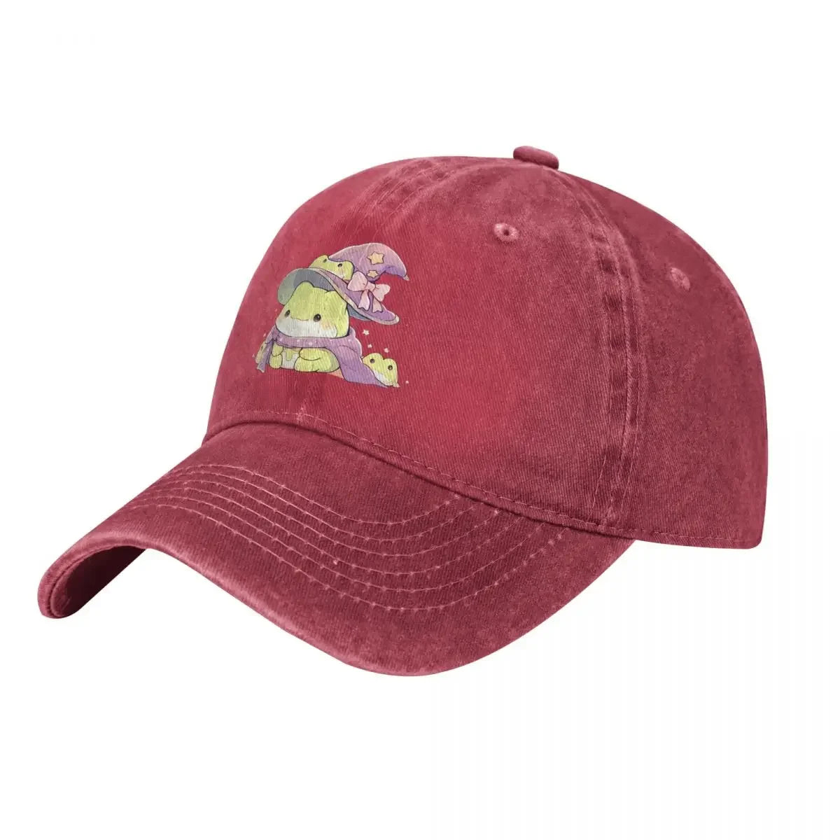 Cute Kawaii Froggy Frog Wizard Fashion Baseball Cap