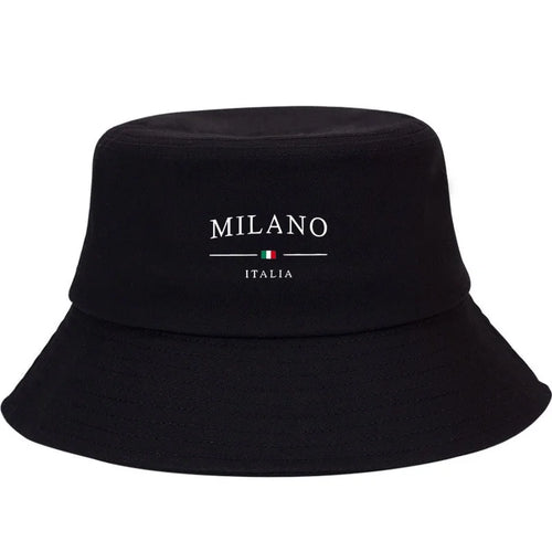 Milano Print Sun Protection Urban Street Style Casual Bucket Hat