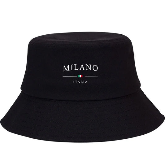 Milano Print Sun Protection Urban Street Style Casual Bucket Hat