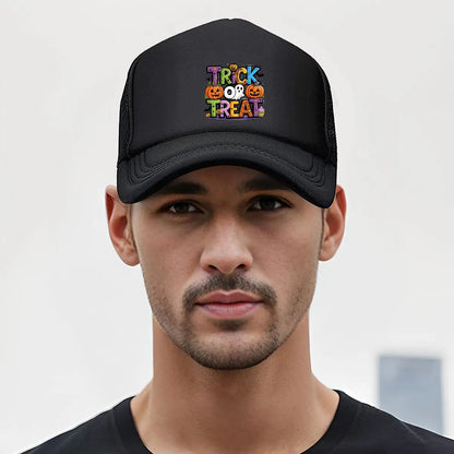 Trick Or Treat Halloween Graphic 2026 Mesh Baseball Cap