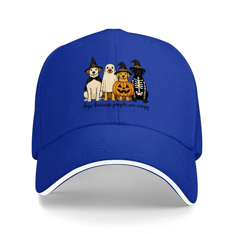 Halloween Ghost Pumpkin Skeleton Baseball Cap