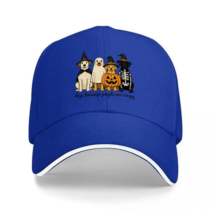 Halloween Ghost Pumpkin Skeleton Baseball Cap