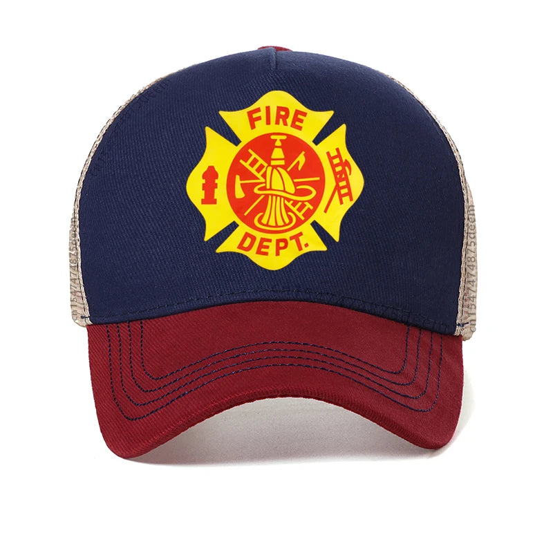 Fire Dept Badge Men Baseball Cap