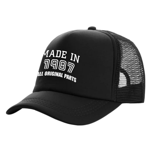 Made In 1987 All Original Parts Baseball Caps