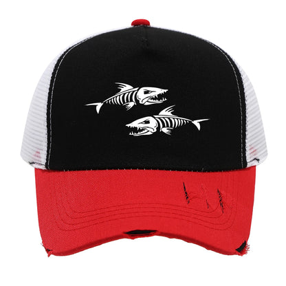 'Fishing' Pattern Print Design Baseball Cap