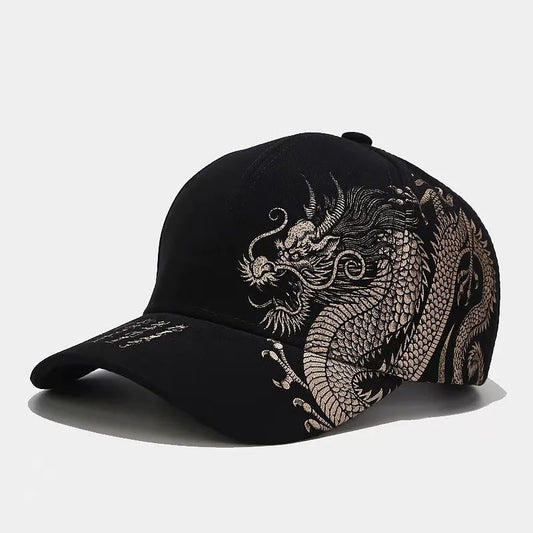 Printing Chinese Dragon Men's Baseball Caps