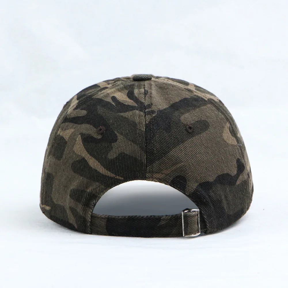 Fashionable And Retro Cross-Stitch Camouflage Baseball Cap