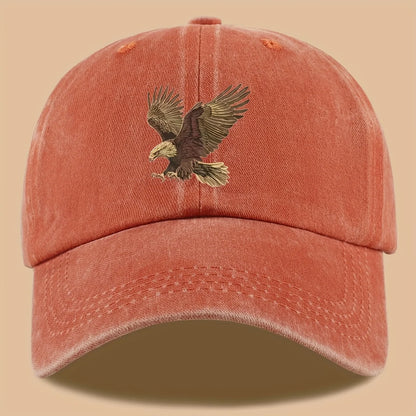 Eagle Print Baseball Cap Adjustable For Both Men And Women