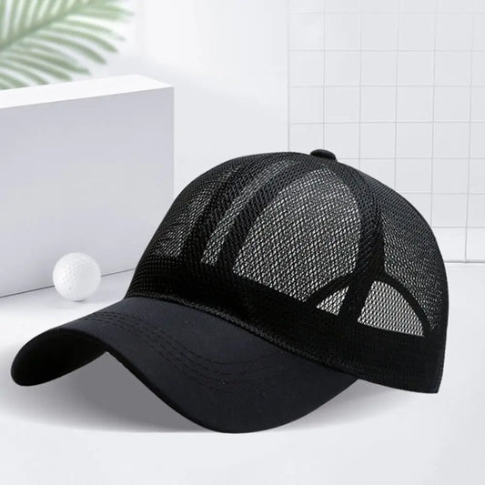 Full Mesh Sun Protection Caps Adjustable Quick Dry For Man Women