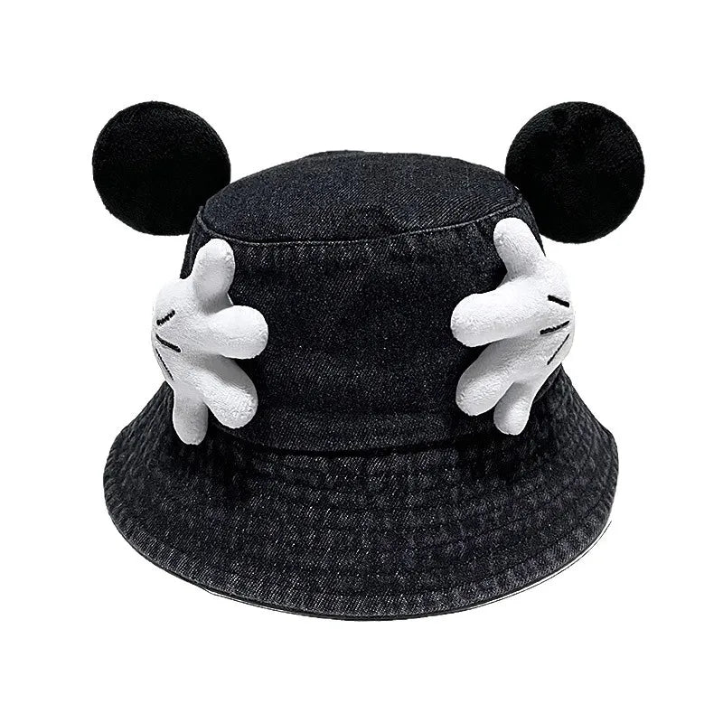New Creative Cartoon Face Covering Bucket Hat For Women Girls