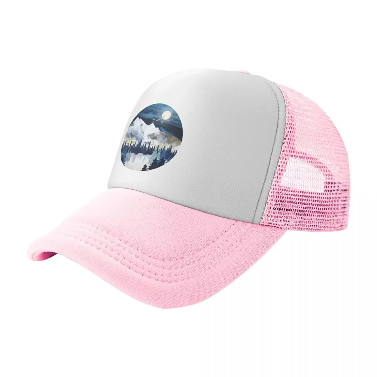 Moonlit Snow Baseball Cap
