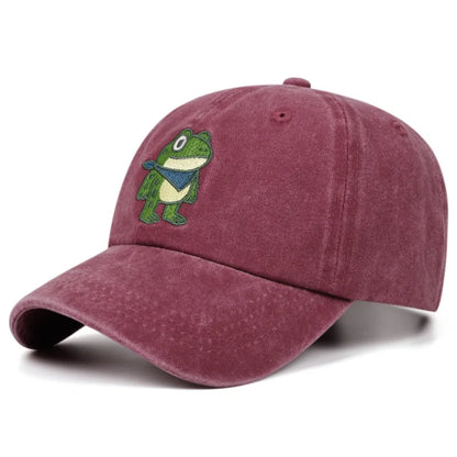 Cartoon Frog Resists Cotton Cap Unisex Baseball Cap
