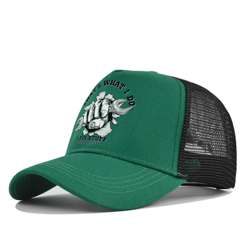 New Fashion Spring Summer Printed Mesh Breathable Baseball Cap