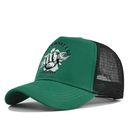 New Fashion Spring Summer Printed Mesh Breathable Baseball Cap