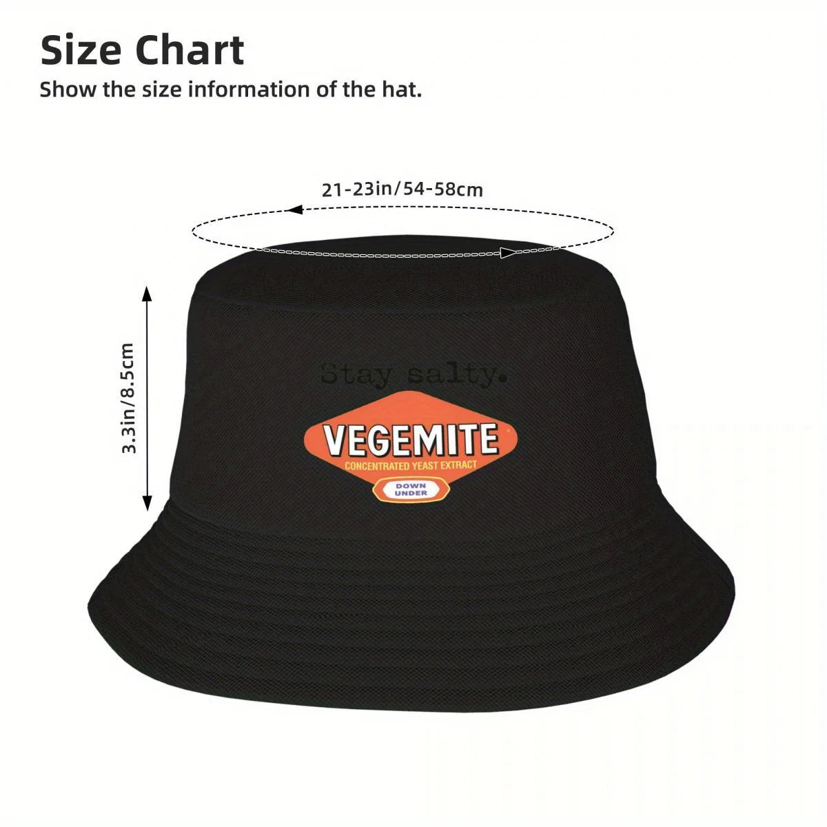Stay Salty Vegemite Bucket Hat Hat