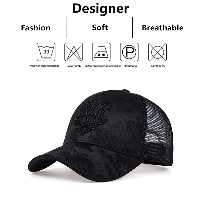 Unisex Letter Printed Embroidery Baseball Net Caps Spring And Summer