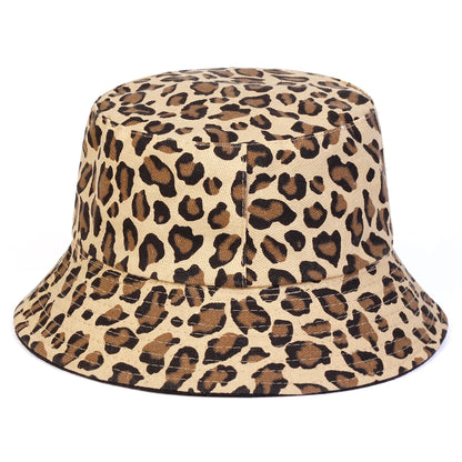 Unisex Leopard Print Personality Bucket Hats
