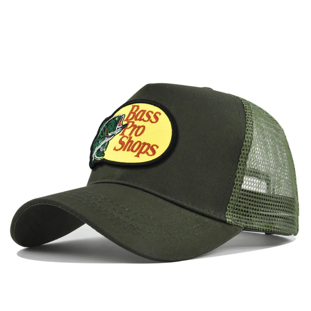 Bass Football Baseball Caps