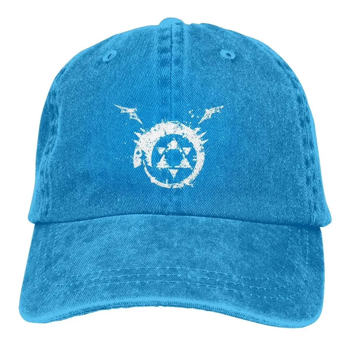 Fullmetal Alchemist Anime Multicolor Hat Peaked Men Women's Cowboy Cap Homunculus Ouroboros Baseball Caps