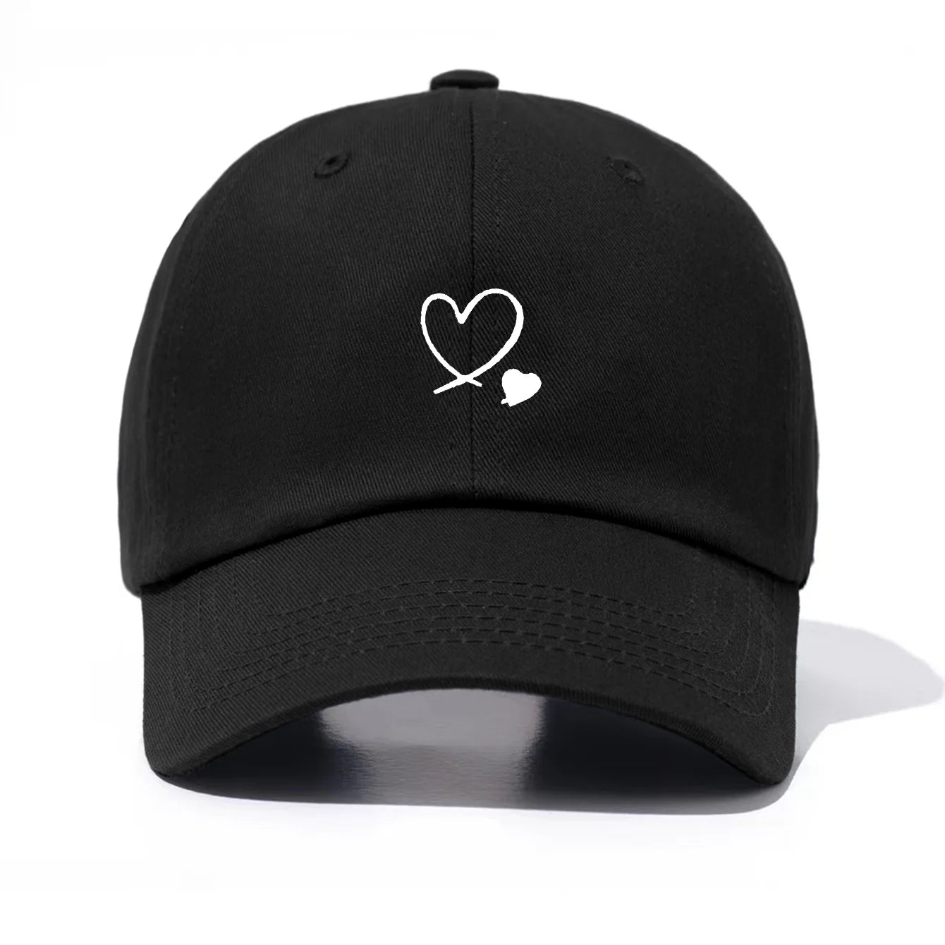 Piece Hearts Print Baseball Cap For Men & Women