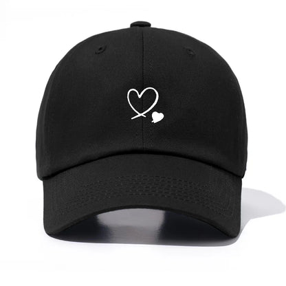 Piece Hearts Print Baseball Cap For Men & Women